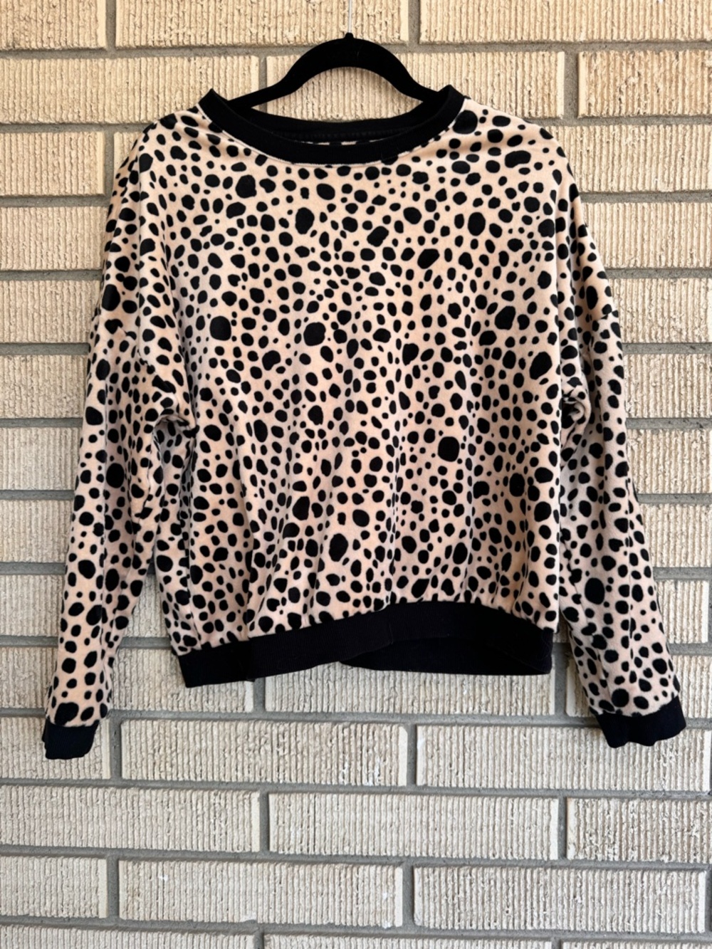 Room Service Long Velour PJ Set in Leopart Print - S